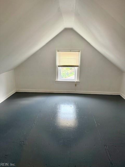 126 E Virginia Ave, Hampton, VA 23663 - additional living space featuring lofted ceiling and baseboards