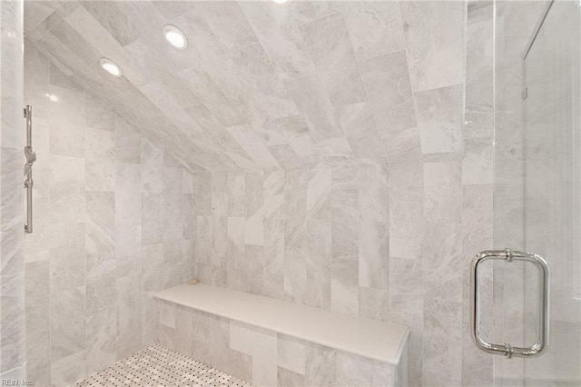 1845 N Alanton Dr, Virginia Beach, VA 23454 - bathroom view of a stall shower and recessed lighting