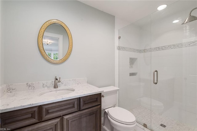 1845 N Alanton Dr, Virginia Beach, VA 23454 - bathroom with vanity and a shower stall
