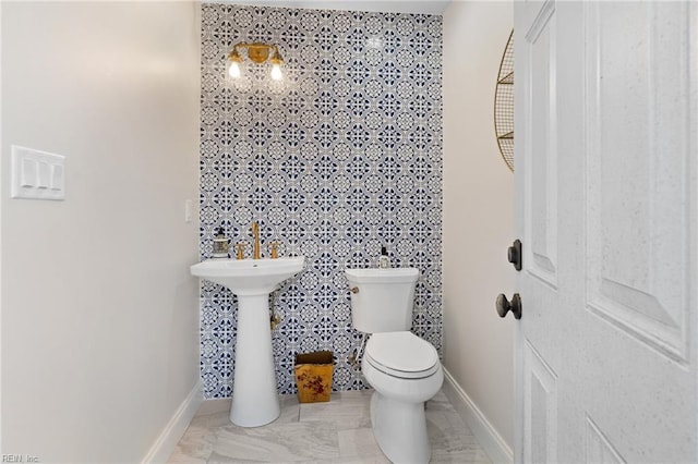 1845 N Alanton Dr, Virginia Beach, VA 23454 - bathroom featuring toilet and marble finish floors