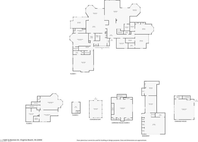 1845 N Alanton Dr, Virginia Beach, VA 23454 - view of property floor plan