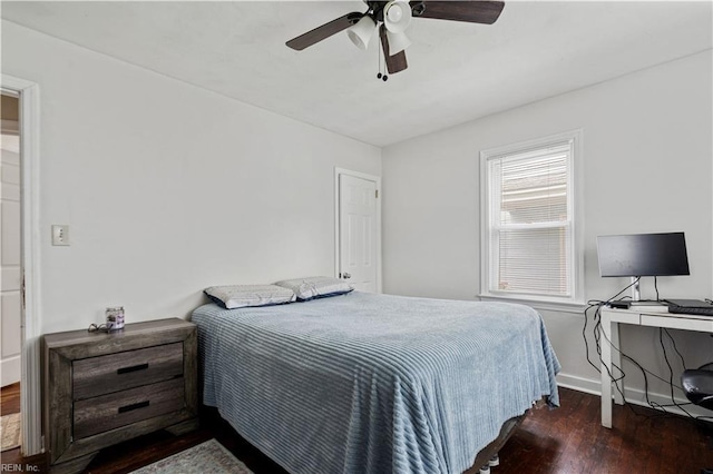 3917 Krick St, Norfolk, VA 23513 - bedroom with wood finished floors and ceiling fan