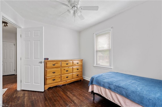 3917 Krick St, Norfolk, VA 23513 - bedroom featuring dark wood-style floors and a ceiling fan