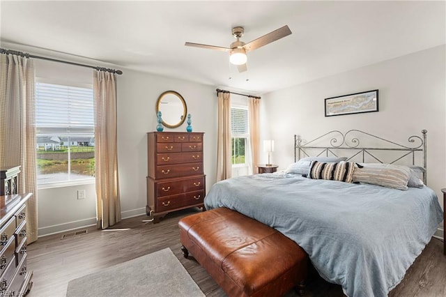 6957 Healy Ave, Gloucester, VA 23061 - bedroom featuring wood finished floors and a ceiling fan