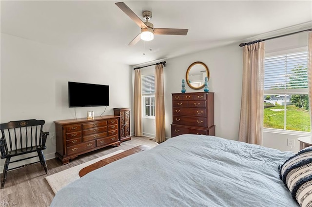 6957 Healy Ave, Gloucester, VA 23061 - bedroom featuring wood finished floors and ceiling fan