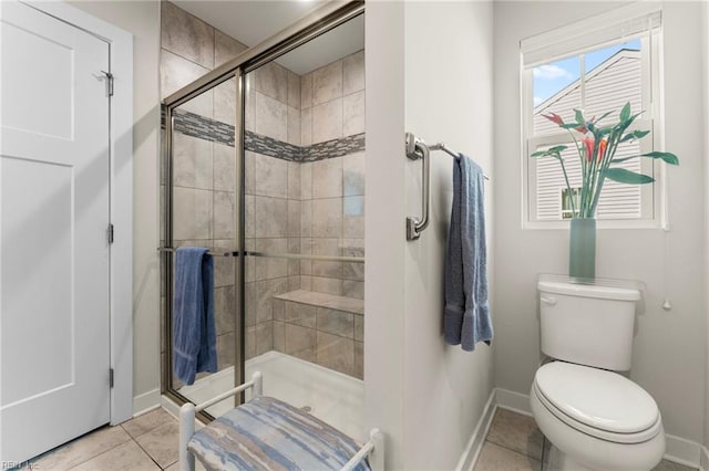 6957 Healy Ave, Gloucester, VA 23061 - bathroom with tile patterned flooring and a shower stall