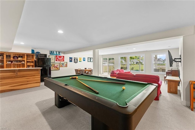 6957 Healy Ave, Gloucester, VA 23061 - recreation room with carpet, billiards table, and recessed lighting