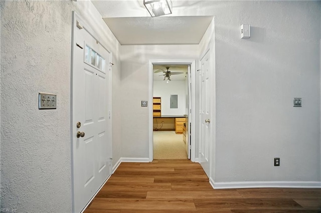 2116 Bloomsbury Ln, Virginia Beach, VA 23454 - hall featuring wood finished floors and a textured wall