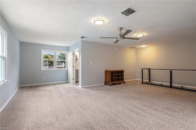 7600 Bridgette Ln, Norfolk, VA 23518 - empty room featuring ceiling fan and light colored carpet