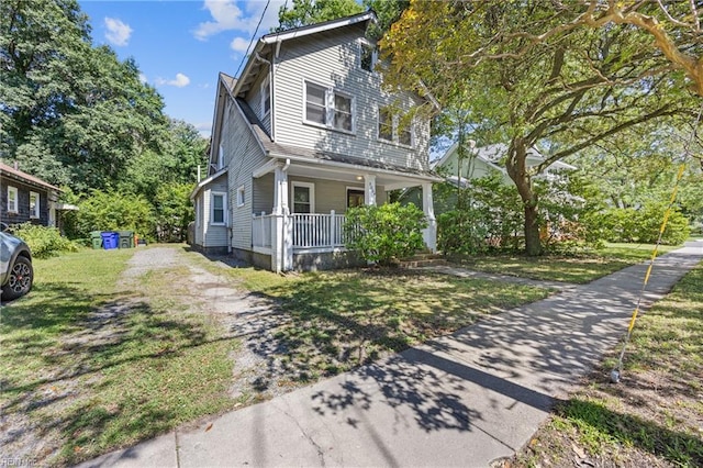 5004 Powhatan Ave, Norfolk, VA 23508 - view of front of home featuring a porch and a front lawn