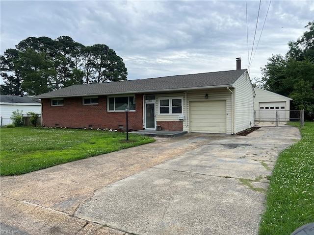 2453 Malden Ave, Norfolk, VA 23518 - single story home featuring brick siding, a garage, and crawl space