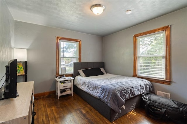 2220 Rodgers St, Chesapeake, VA 23324 - bedroom featuring multiple windows and dark wood-style floors