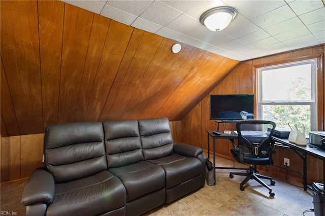2220 Rodgers St, Chesapeake, VA 23324 - office space featuring wood walls and vaulted ceiling