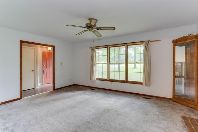 205 Haradd Ln, Williamsburg, VA 23188 - carpeted empty room with baseboards and a ceiling fan