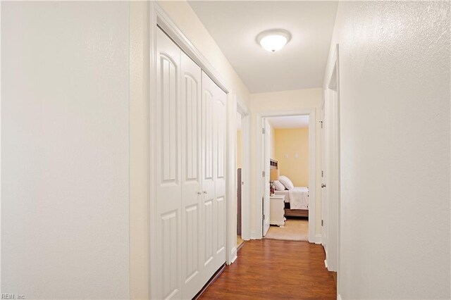 3109 Pleasant Ave, Norfolk, VA 23518 - hallway with dark wood-style flooring and baseboards