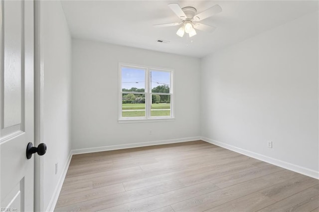 13067 Poor House Rd, Windsor, VA 23487 - spare room featuring light wood-type flooring and a ceiling fan