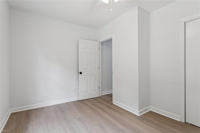 13067 Poor House Rd, Windsor, VA 23487 - unfurnished room with a ceiling fan and wood finished floors