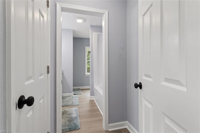 13067 Poor House Rd, Windsor, VA 23487 - hall with baseboards and light wood-type flooring