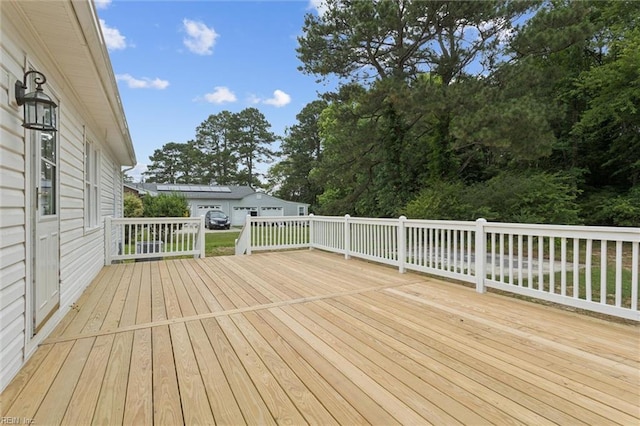 13067 Poor House Rd, Windsor, VA 23487 - deck with view of scattered trees