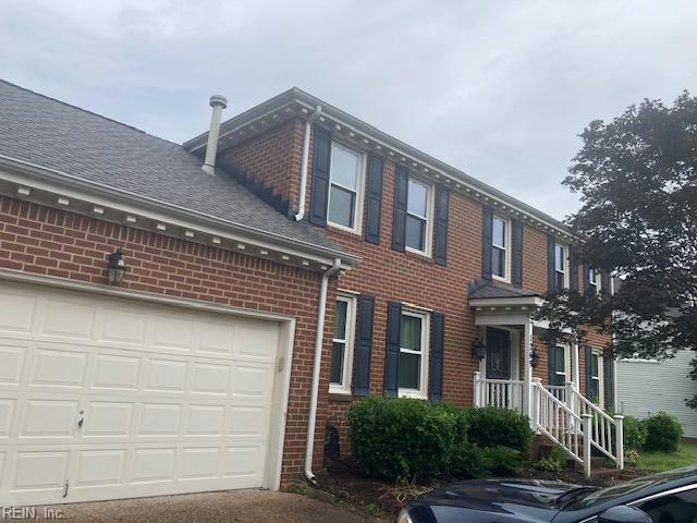 1269 Smith Cove Cir, Virginia Beach, VA 23455 - view of front of house featuring brick siding and a shingled roof