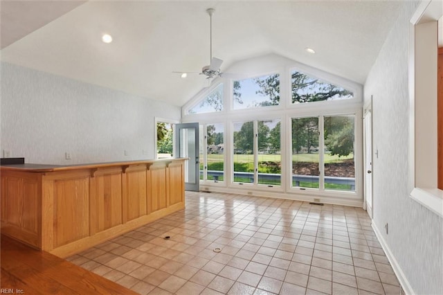 133 Randolphs Grn, Williamsburg, VA 23185 - unfurnished sunroom with lofted ceiling