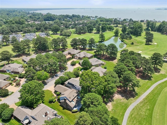 133 Randolphs Grn, Williamsburg, VA 23185 - aerial perspective of suburban area featuring a nearby body of water and a local golf course