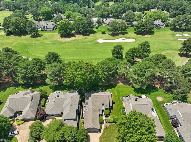 133 Randolphs Grn, Williamsburg, VA 23185 - aerial view of residential area with a golf course and a tree filled landscape