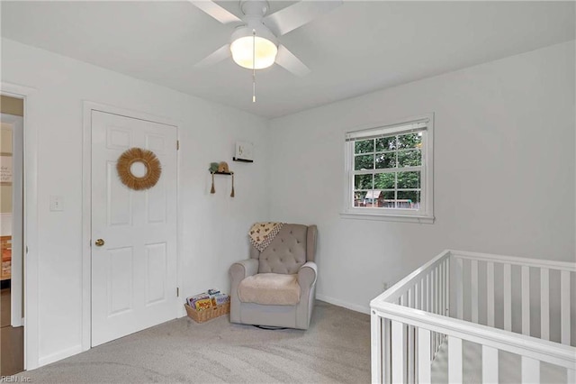845 Cascade Dr, Newport News, VA 23608 - bedroom featuring a nursery area, carpet flooring, and a ceiling fan
