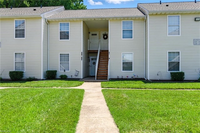 628 Crows Nest Ct Unit 101, Virginia Beach, VA 23462 - view of property featuring a front yard and stairs
