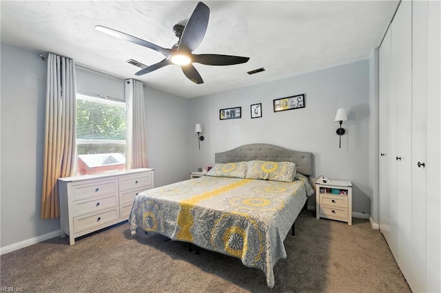 22 Greenwell Dr, Hampton, VA 23666 - bedroom featuring carpet flooring and a ceiling fan