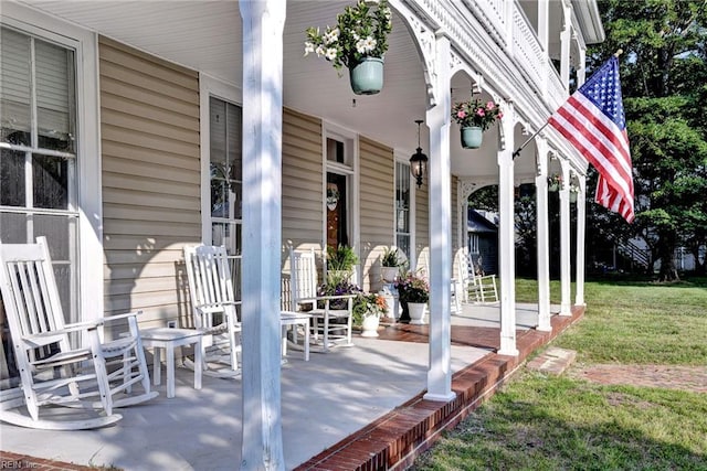 826 Lee St, West Point, VA 23181 - porch with a lawn