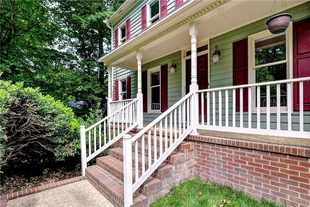 308 Royal Grant Dr, Williamsburg, VA 23185 - doorway to property featuring a porch