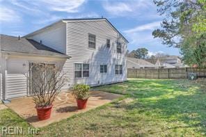 713 Bishop Dr, Virginia Beach, VA 23455 - rear view of property with a fenced backyard and a patio area