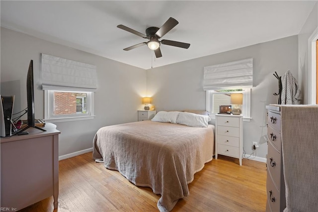 2440 Sir Lance Dr, Chesapeake, VA 23325 - bedroom with light wood-style flooring and ceiling fan