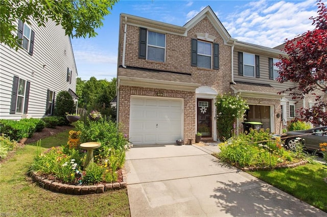 3468 Westham Ln, Toano, VA 23168 - view of front of house with brick siding, an attached garage, and driveway