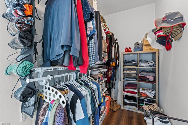 1312 Duncan Ln, Virginia Beach, VA 23455 - spacious closet with wood finished floors