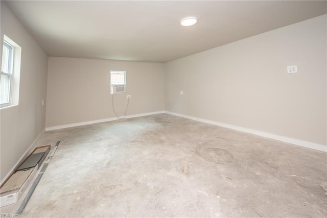 961 Hugo St, Norfolk, VA 23513 - unfurnished room with concrete floors and cooling unit