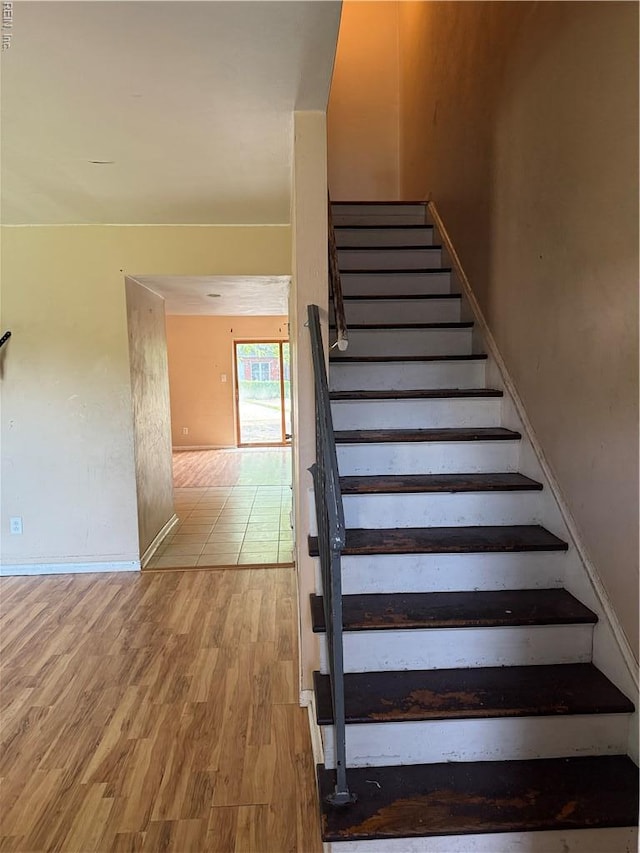 800 Lake Edward Dr, Virginia Beach, VA 23462 - staircase with wood finished floors