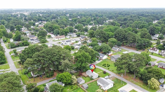 4400 Bart St, Portsmouth, VA 23707 - aerial view of property's location with nearby suburban area