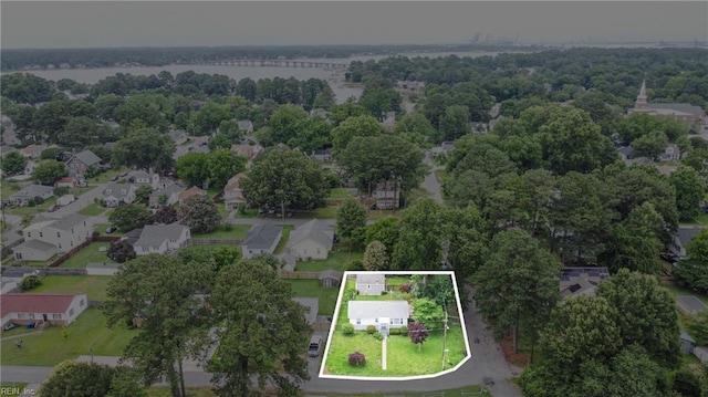 4400 Bart St, Portsmouth, VA 23707 - aerial view of residential area featuring property parcel outlined
