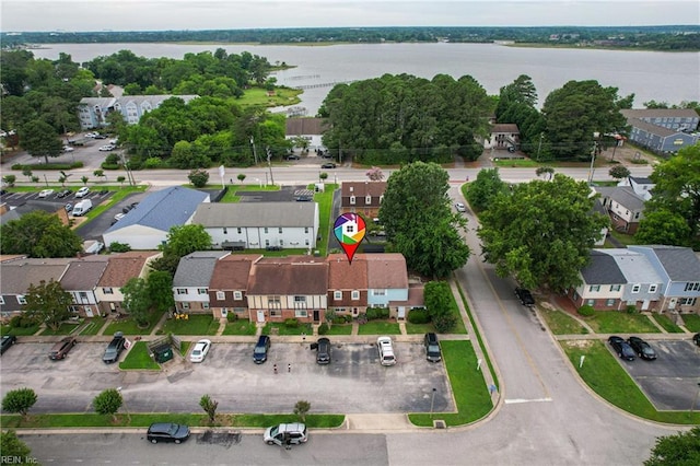 1733 Olde Buckingham Rd, Hampton, VA 23669 - aerial perspective of suburban area with a nearby body of water
