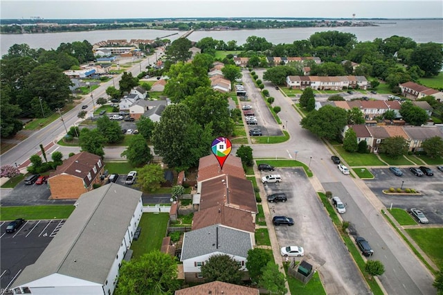 1733 Olde Buckingham Rd, Hampton, VA 23669 - aerial view of property's location with a nearby body of water and nearby suburban area
