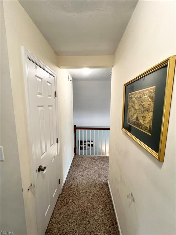 5806 Edith Ct, Virginia Beach, VA 23464 - hall with carpet flooring and baseboards