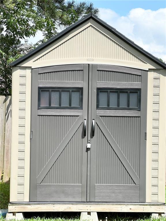 5806 Edith Ct, Virginia Beach, VA 23464 - gate featuring a storage shed