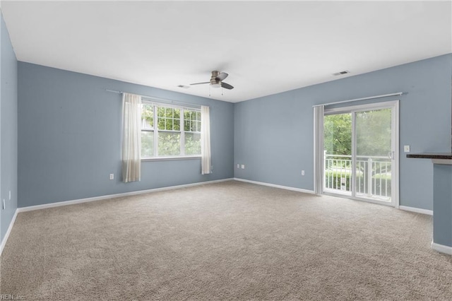 5205 Nuthall Dr Unit 202, Virginia Beach, VA 23455 - unfurnished room with ceiling fan and carpet floors