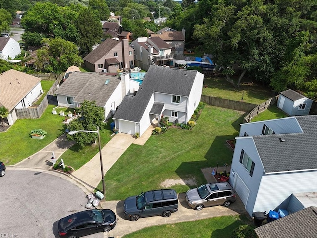 1712 Willwood Ct, Virginia Beach, VA 23464 - aerial view of residential area