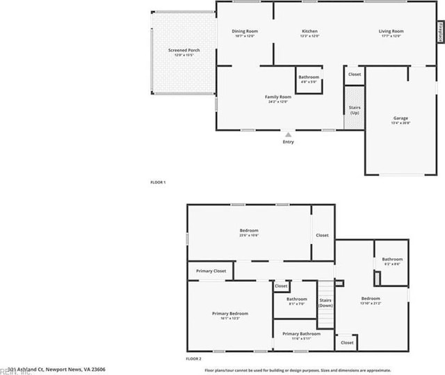 301 Ashland Ct, Newport News, VA 23606 - view of room layout