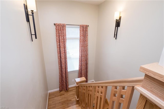 3516 Colmar Quarter Quarter, Norfolk, VA 23509 - stairway with wood finished floors and baseboards
