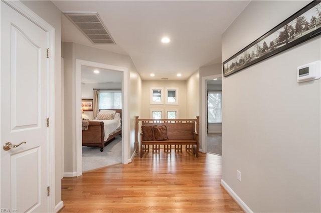 3516 Colmar Quarter Quarter, Norfolk, VA 23509 - corridor with light wood-style flooring and recessed lighting