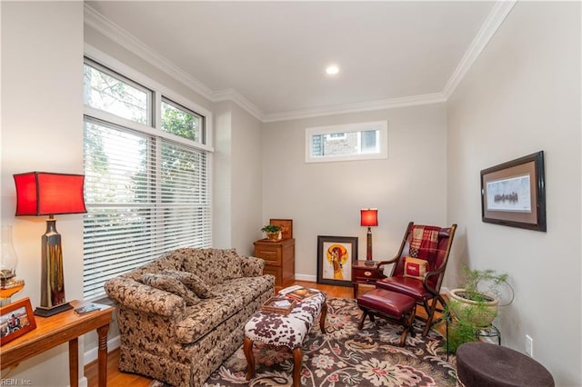 3516 Colmar Quarter Quarter, Norfolk, VA 23509 - sitting room with plenty of natural light, wood finished floors, and crown molding